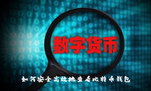 如何安全高效地查看比特币钱包