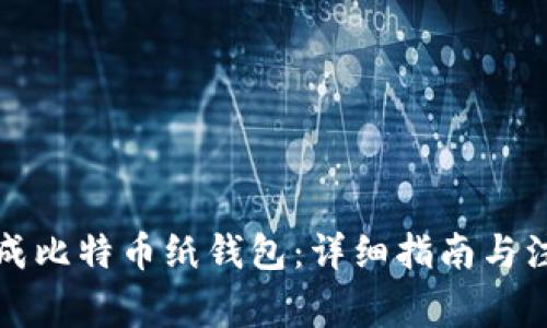 如何生成比特币纸钱包：详细指南与注意事项